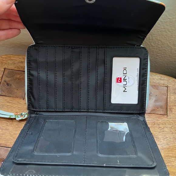 NWT: MUNDI CEO CLUTCH in Summer Orange Print - Picture 4 of 4